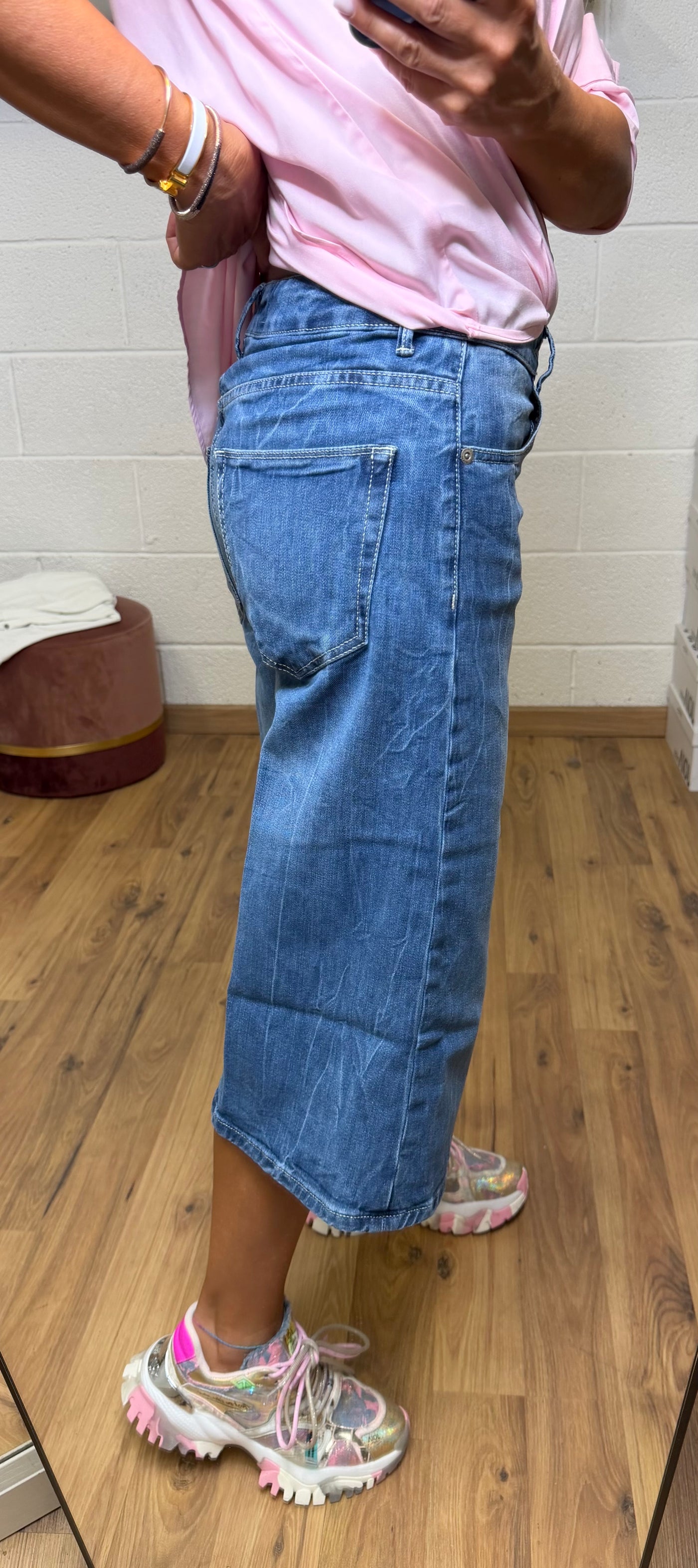 DBsoul. Bermuda in denim blu-50%