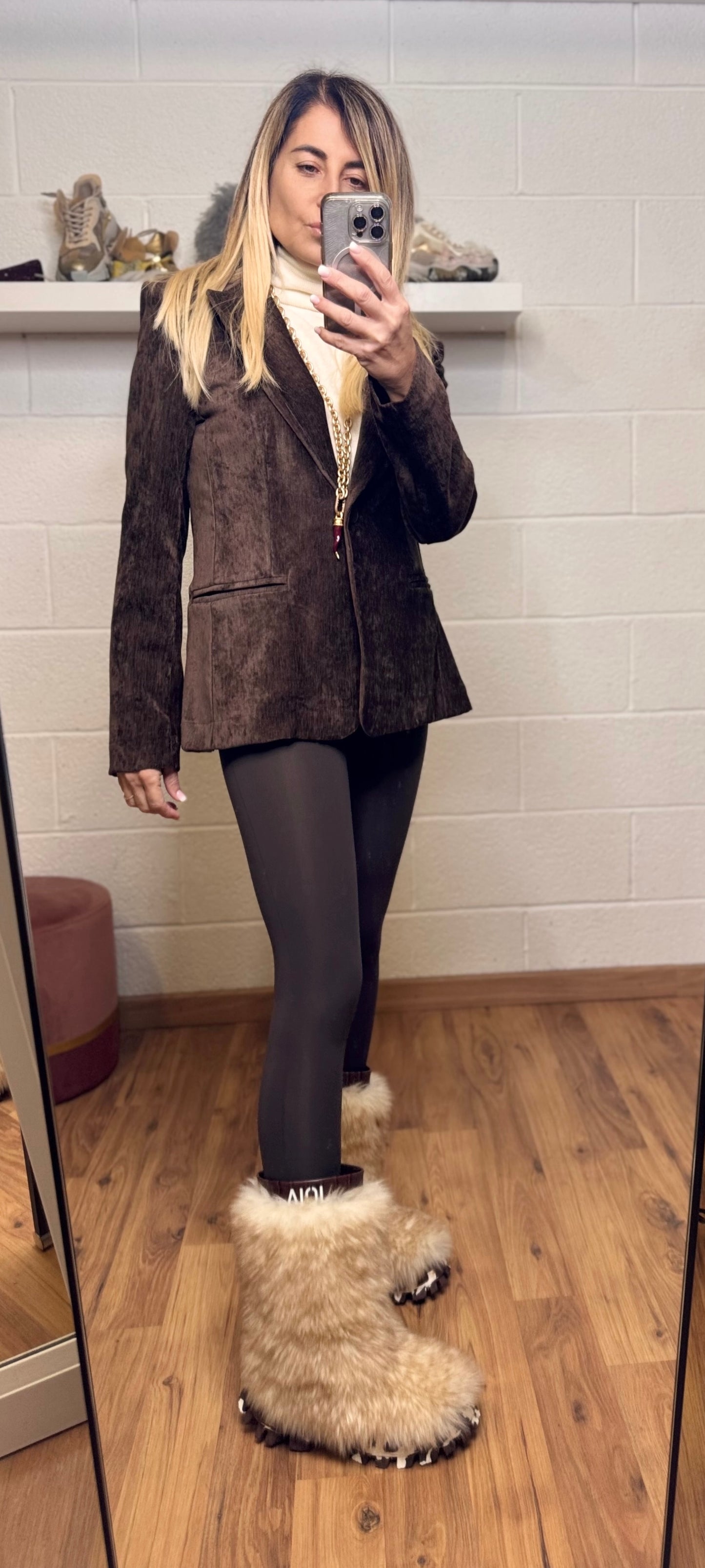 Le Streghe. Blazer cioccolato-60%