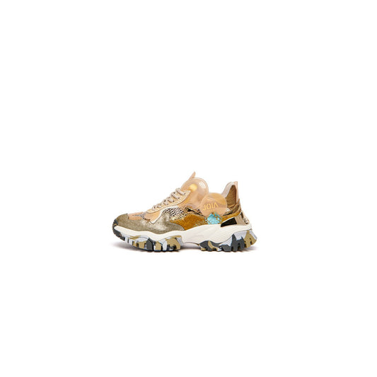 Joia Paris. Sneakers gold green
