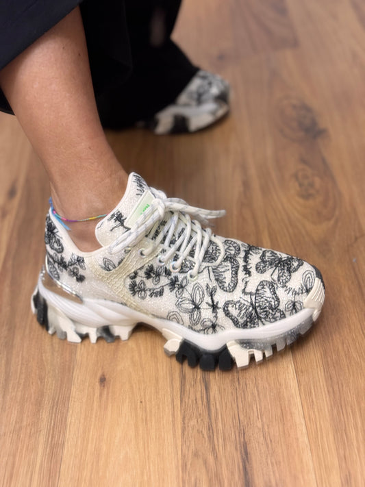 Joia Paris. Sneakers Butterfly Noir.