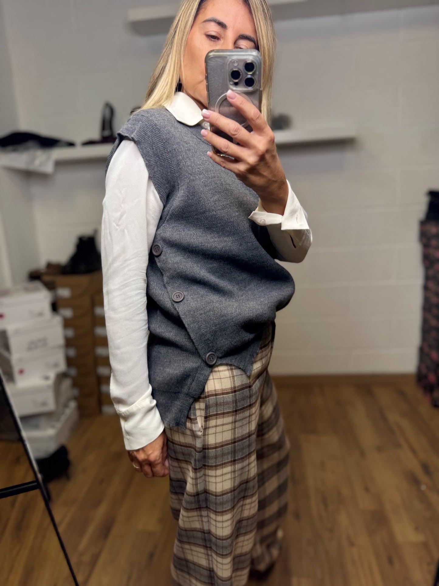 Le Streghe. Gilet Grigio