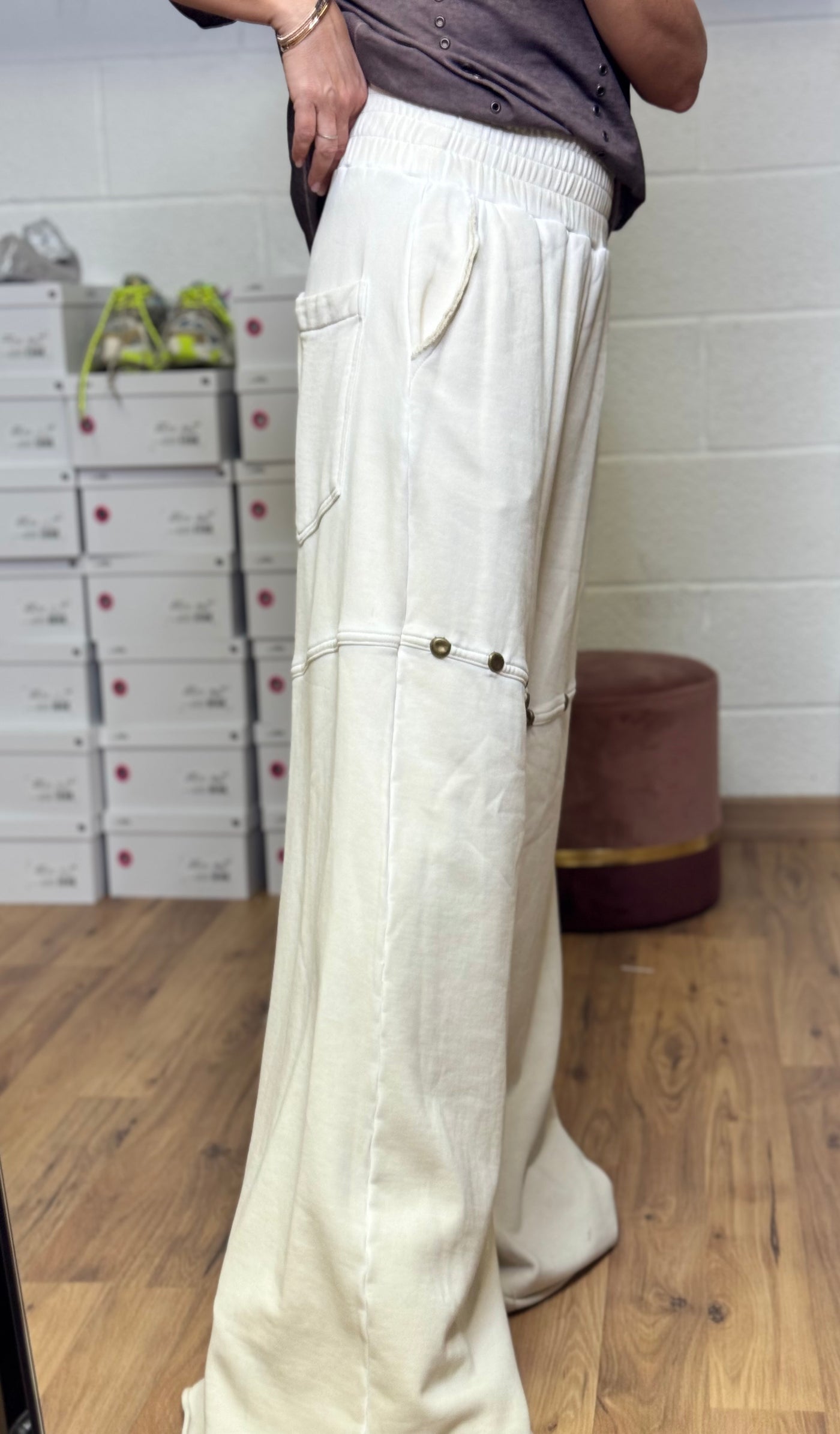 Front Street. Panta palazzo burro-50%