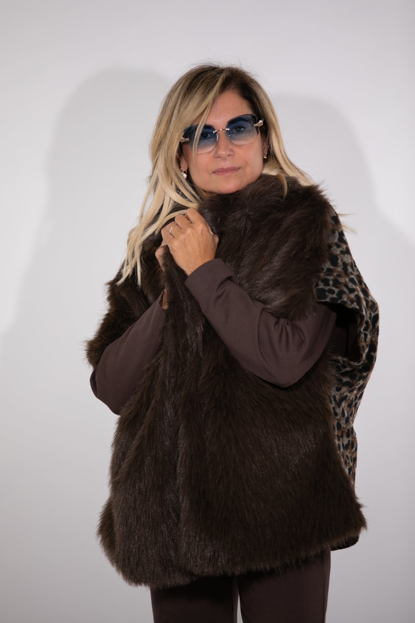 Le Streghe. Gilet luxury fur