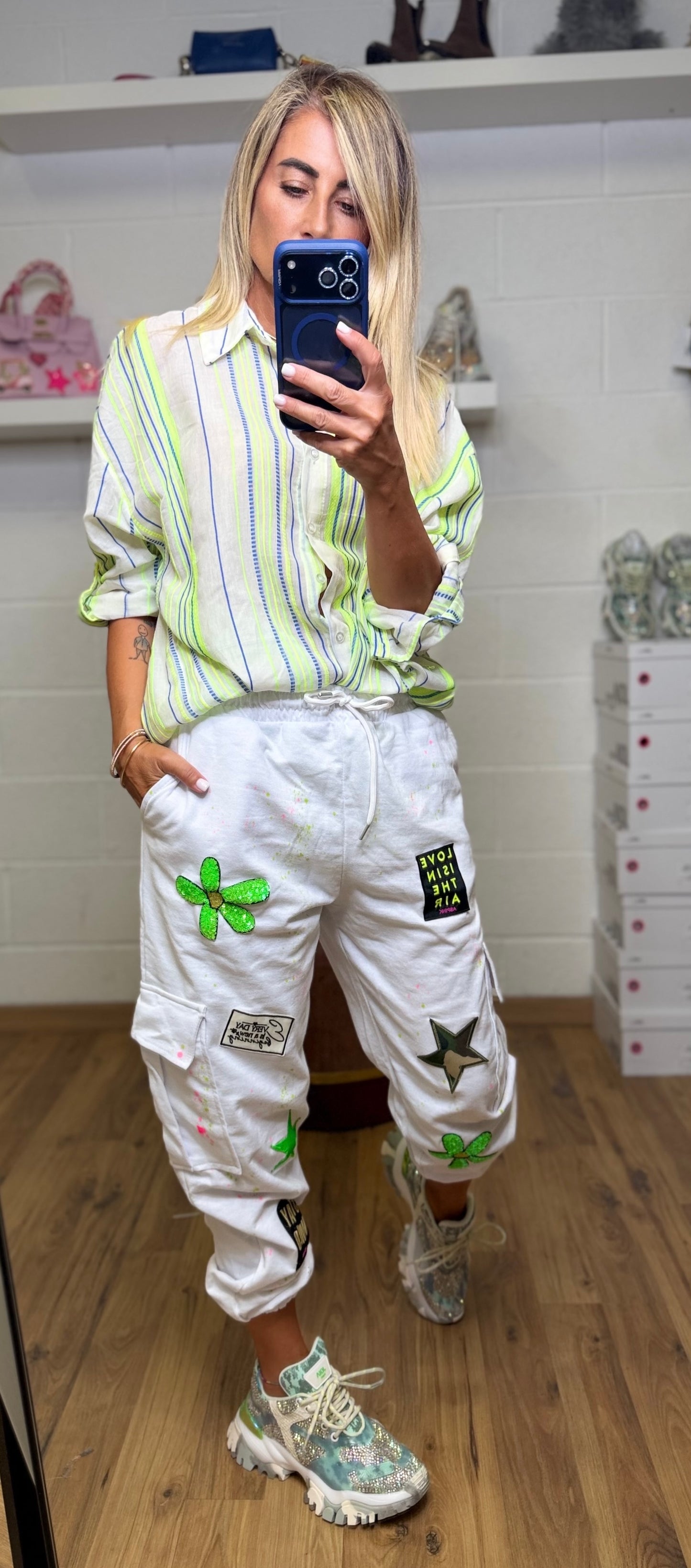 Abpink. Pantalone Cargo Patch – Edizione Esclusiva