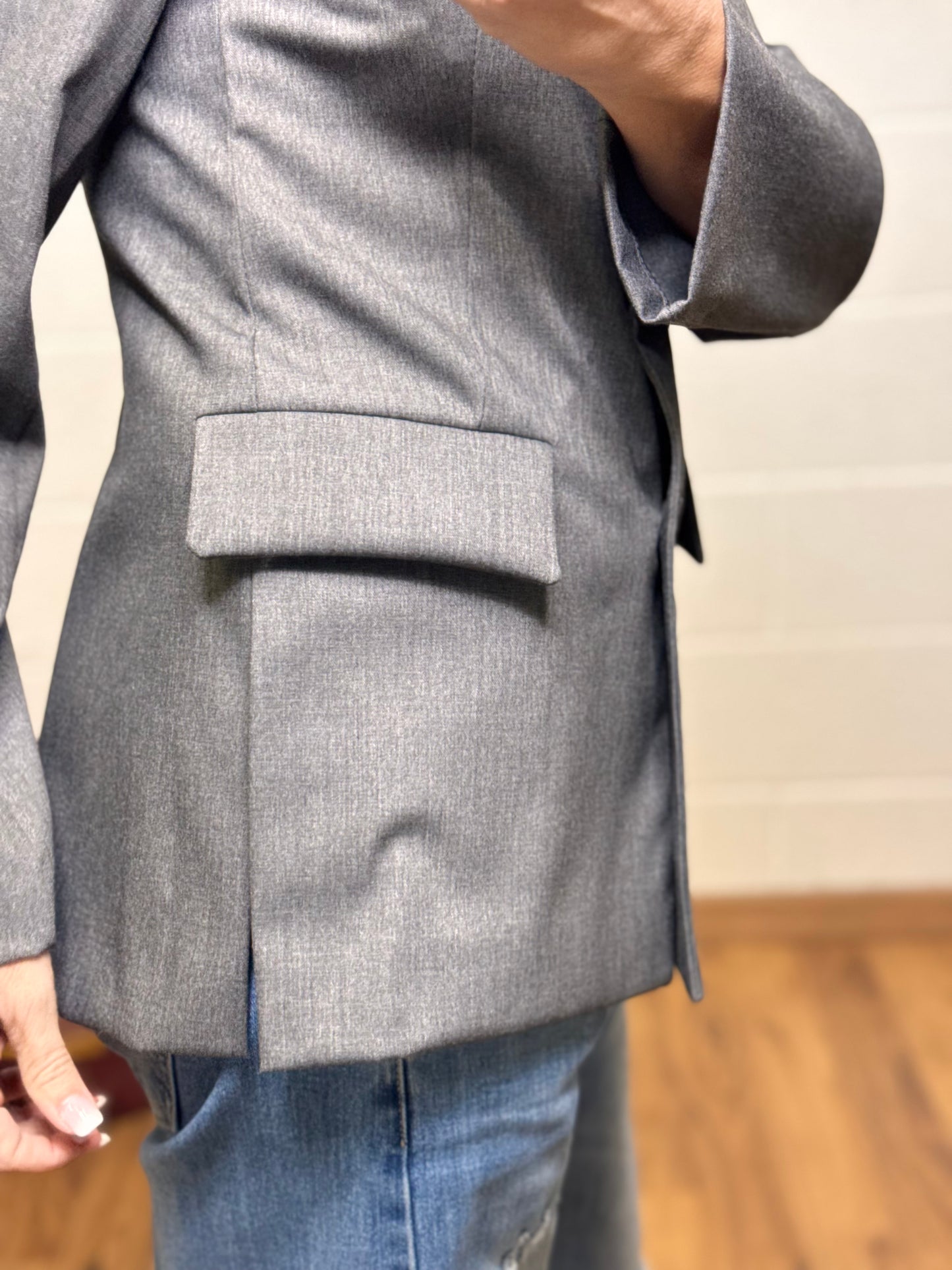 Le Streghe. Blazer grigio-60%