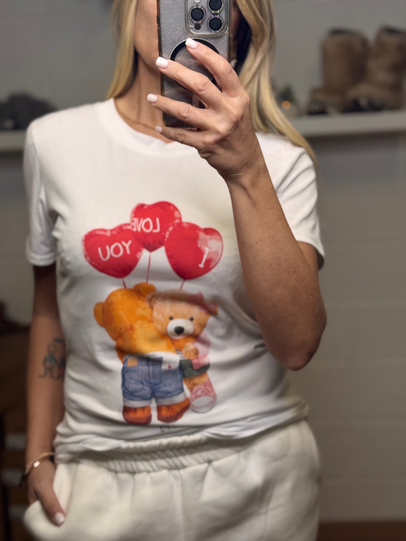 Le Streghe. T-shirt teddy love-50%