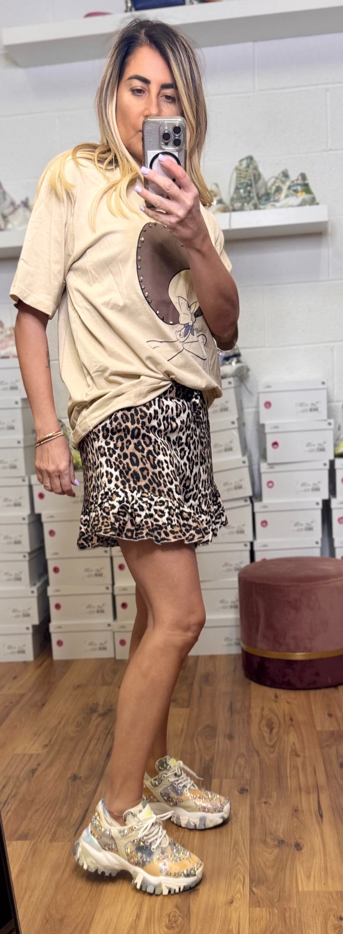 Front Street. Shorts animalier-50%