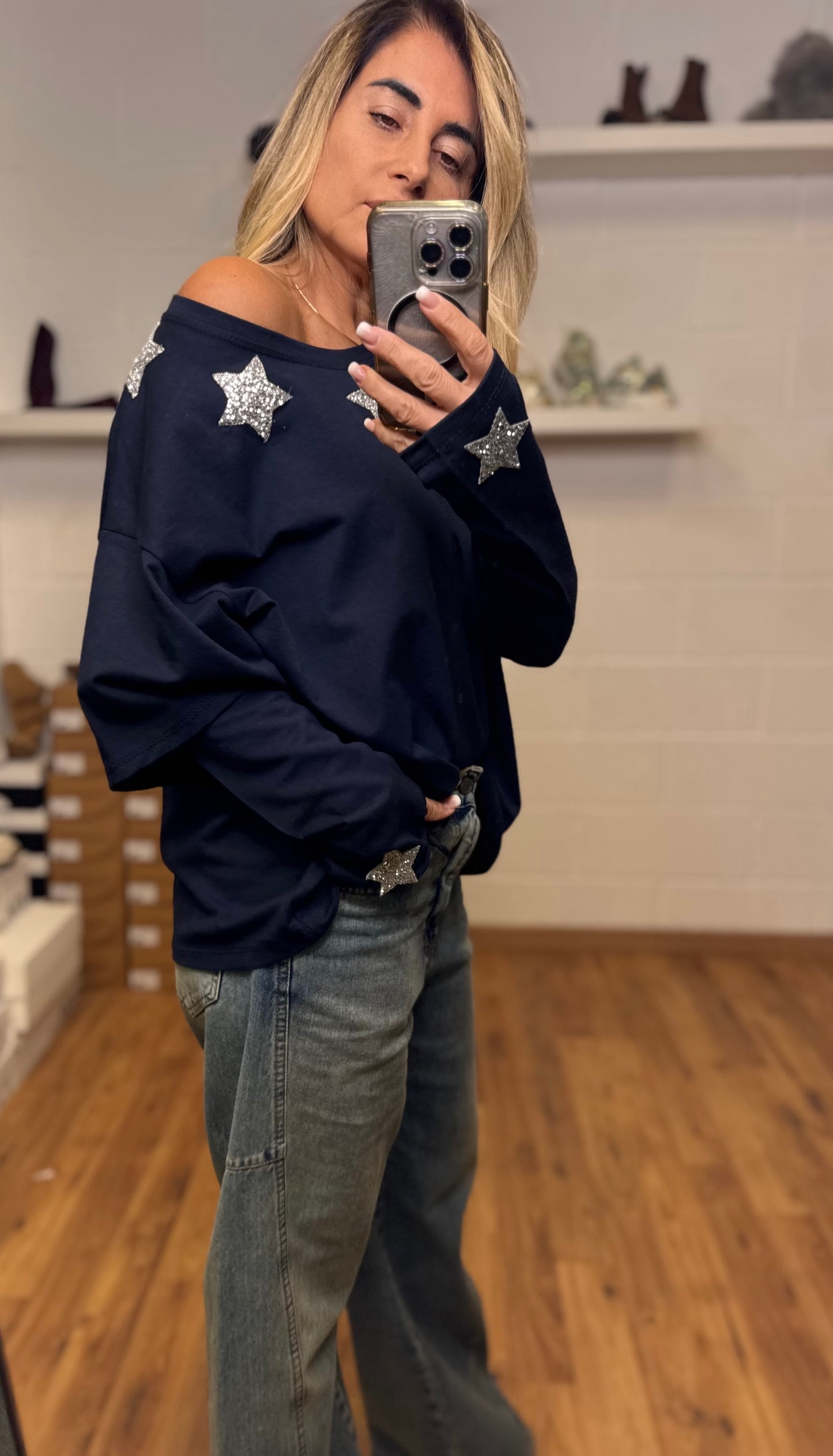 Mimi et mama.T-shirt con guanto blu-30%