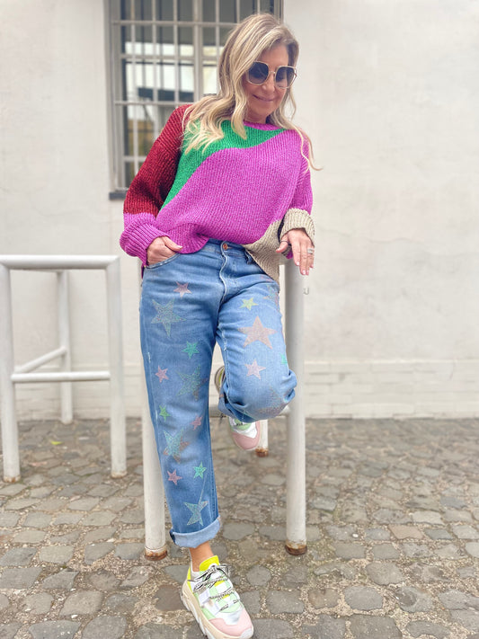 Rossano Perini. Denim con Swarovski -60%