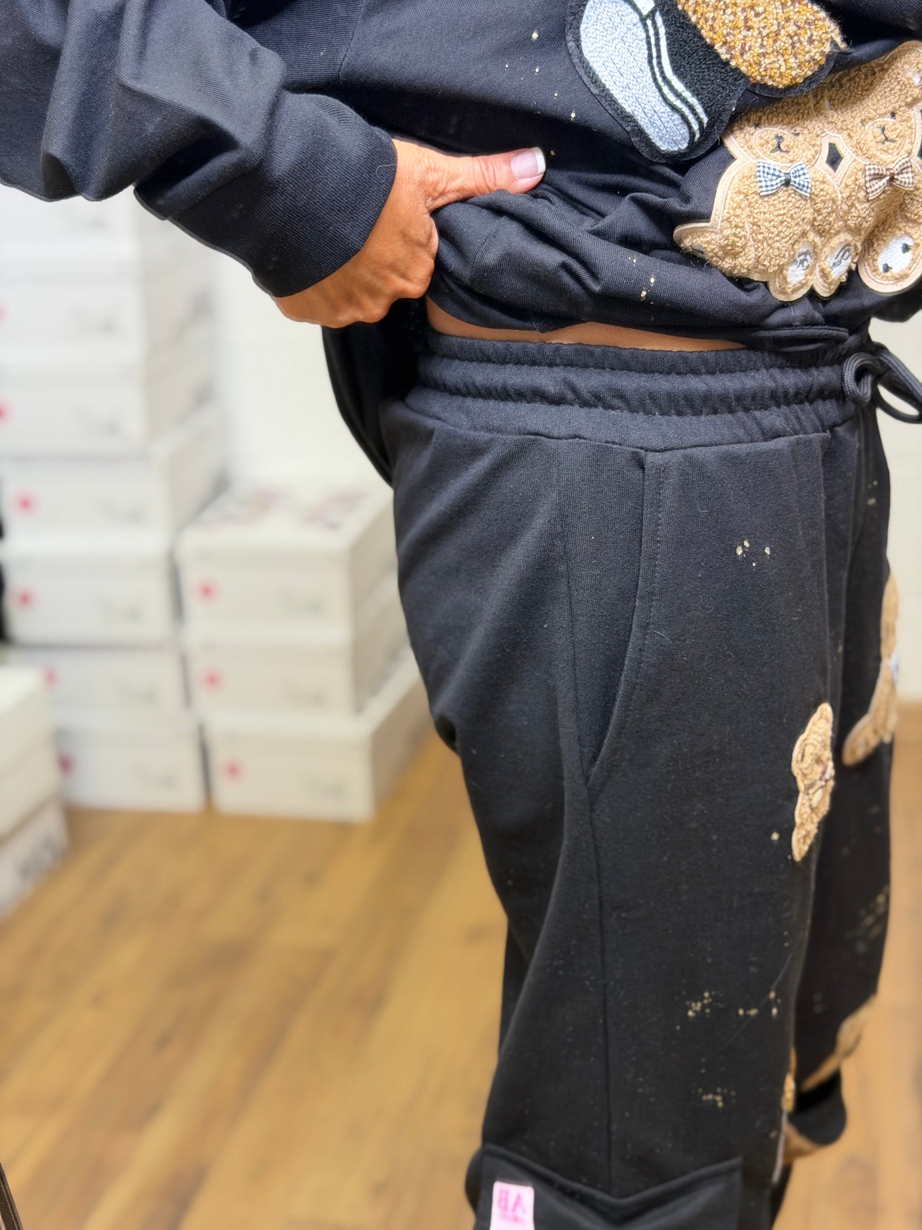 Abpink. Cargo teddy nero