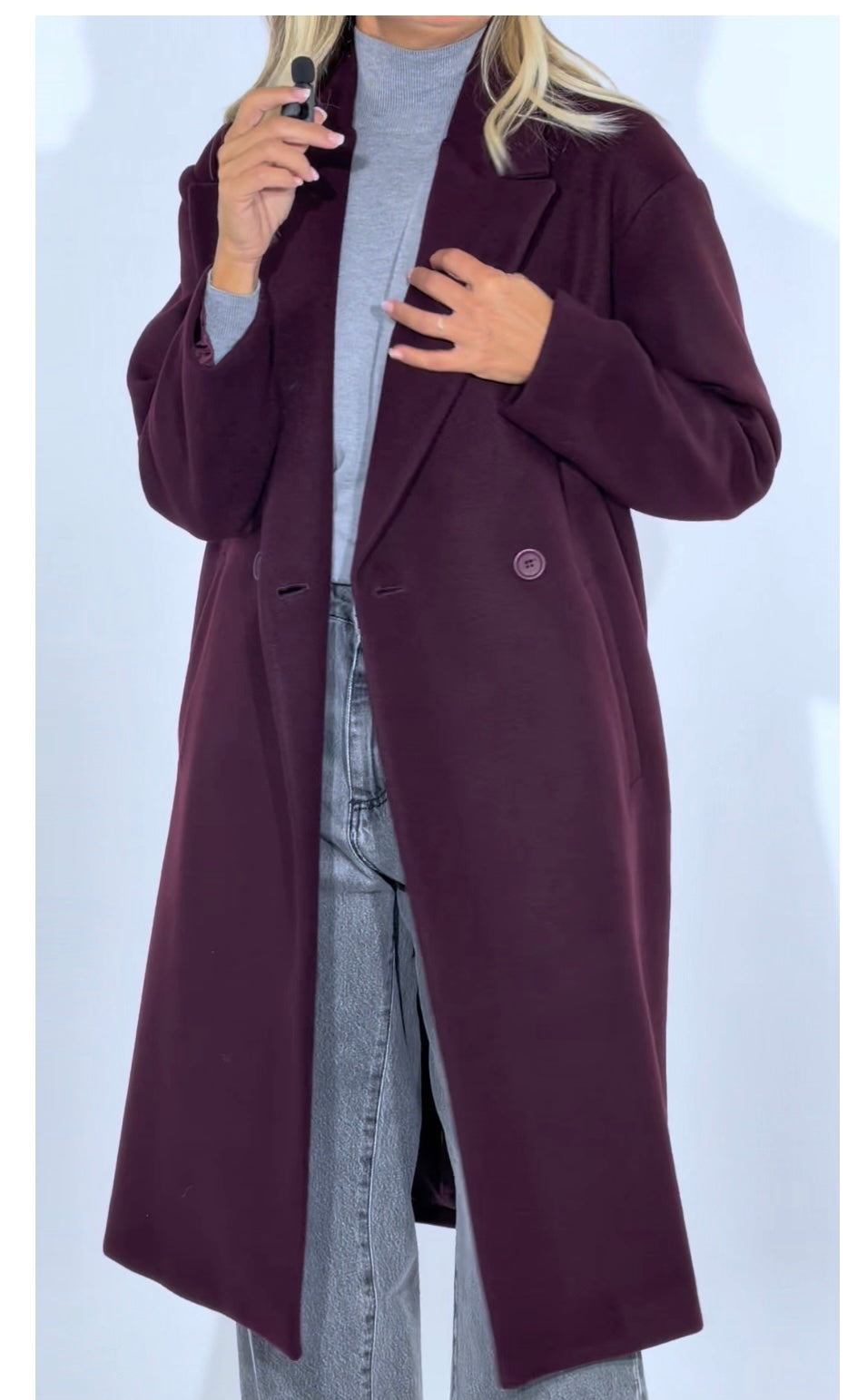 Le Streghe. Cappotto burgundi