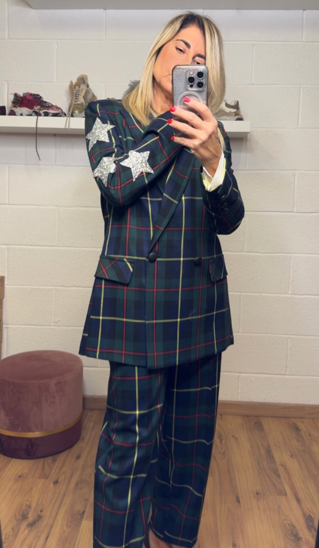 Mimi et mama. Blazer in tartan