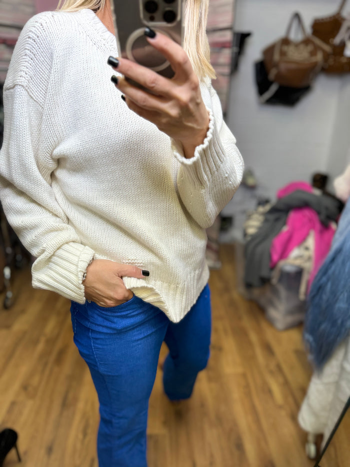 Eva Boutique 21, Semicouture. Pull bianco