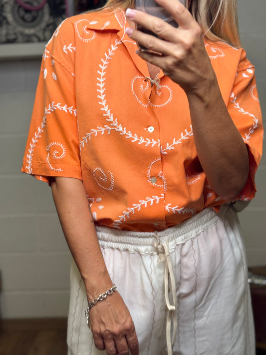 Front Street. Camicia arancio-60%