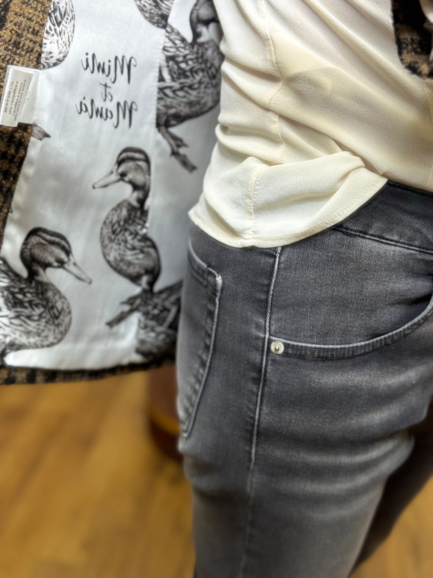 Mimi et mama. Blazer check marrone e nero