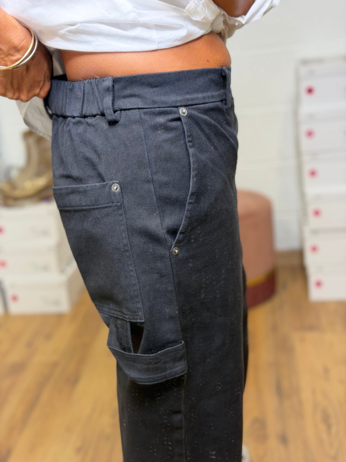 Maison crazy worker.panta worker nero