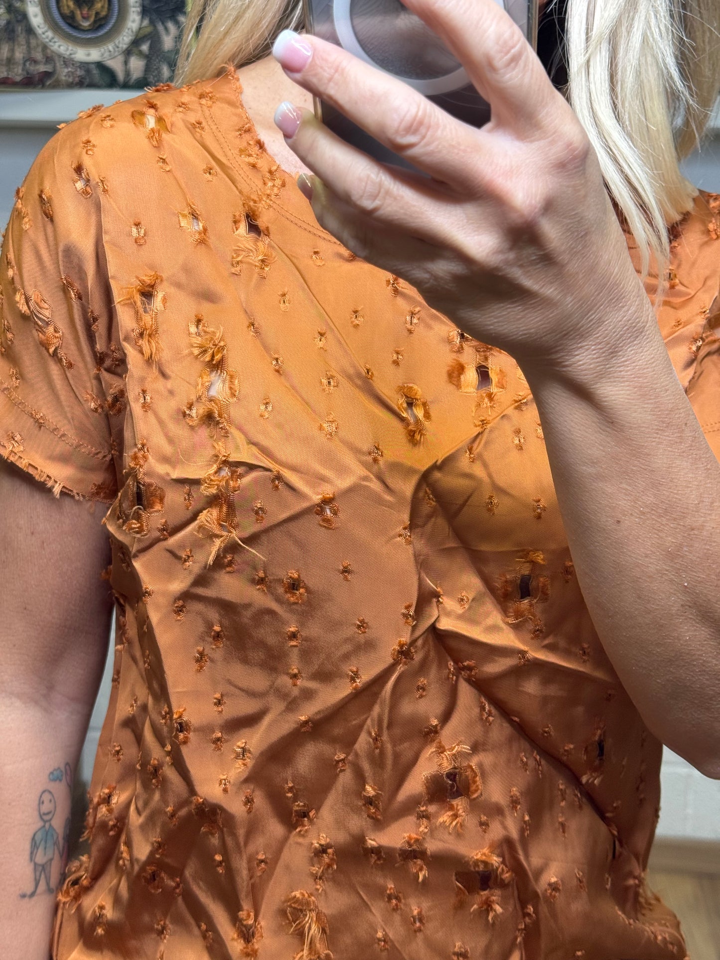 Brand Unique. T-shirt tabacco