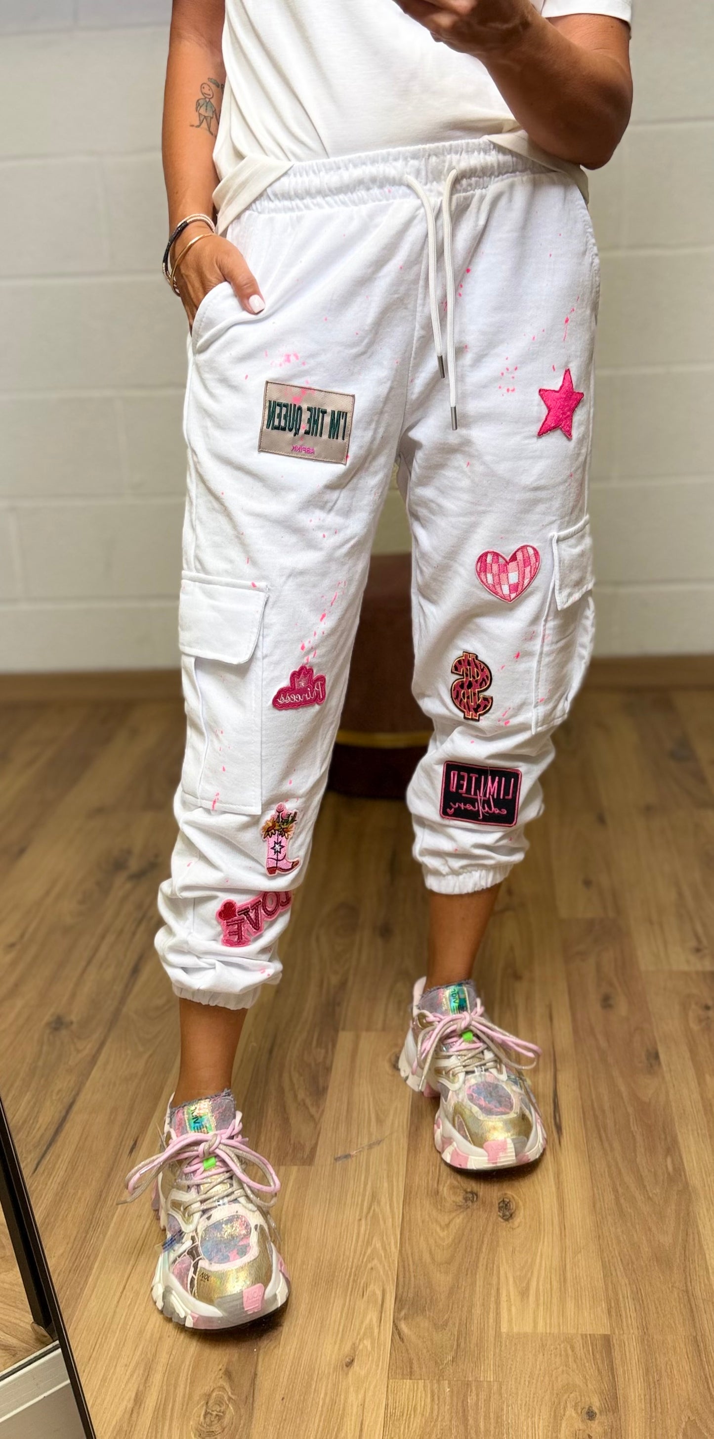 Abpink. Pantalone Cargo Patch – Edizione Esclusiva
