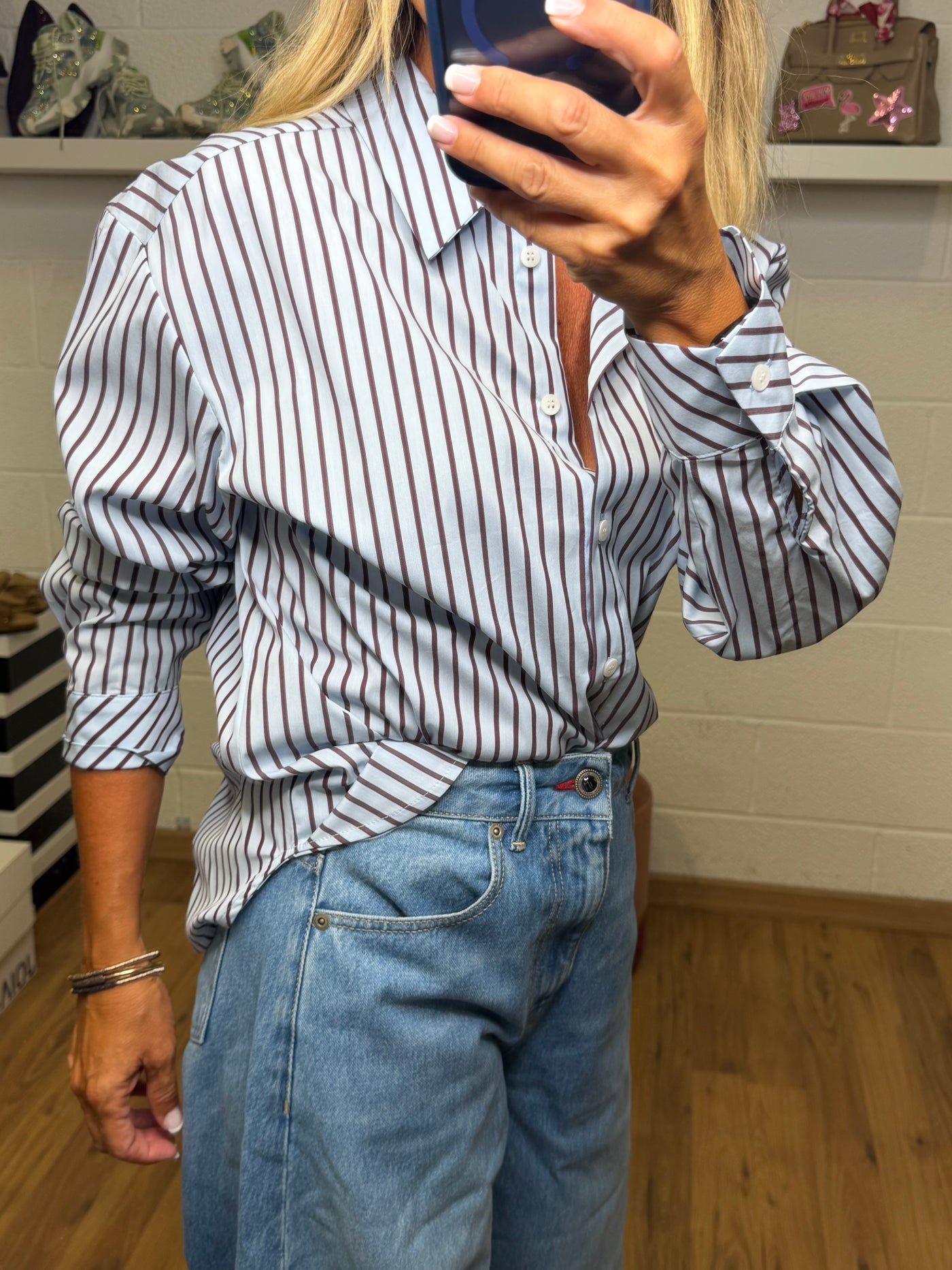 Le streghe. Camicia a righe-50%