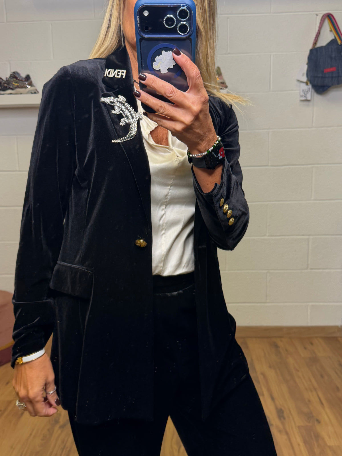 Abpink. Completo lulu in velluto nero