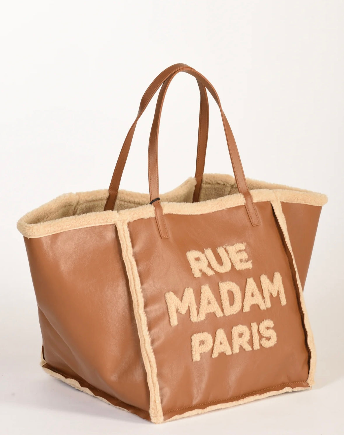 Rue Madam. Borsa Vermont marrone e beige