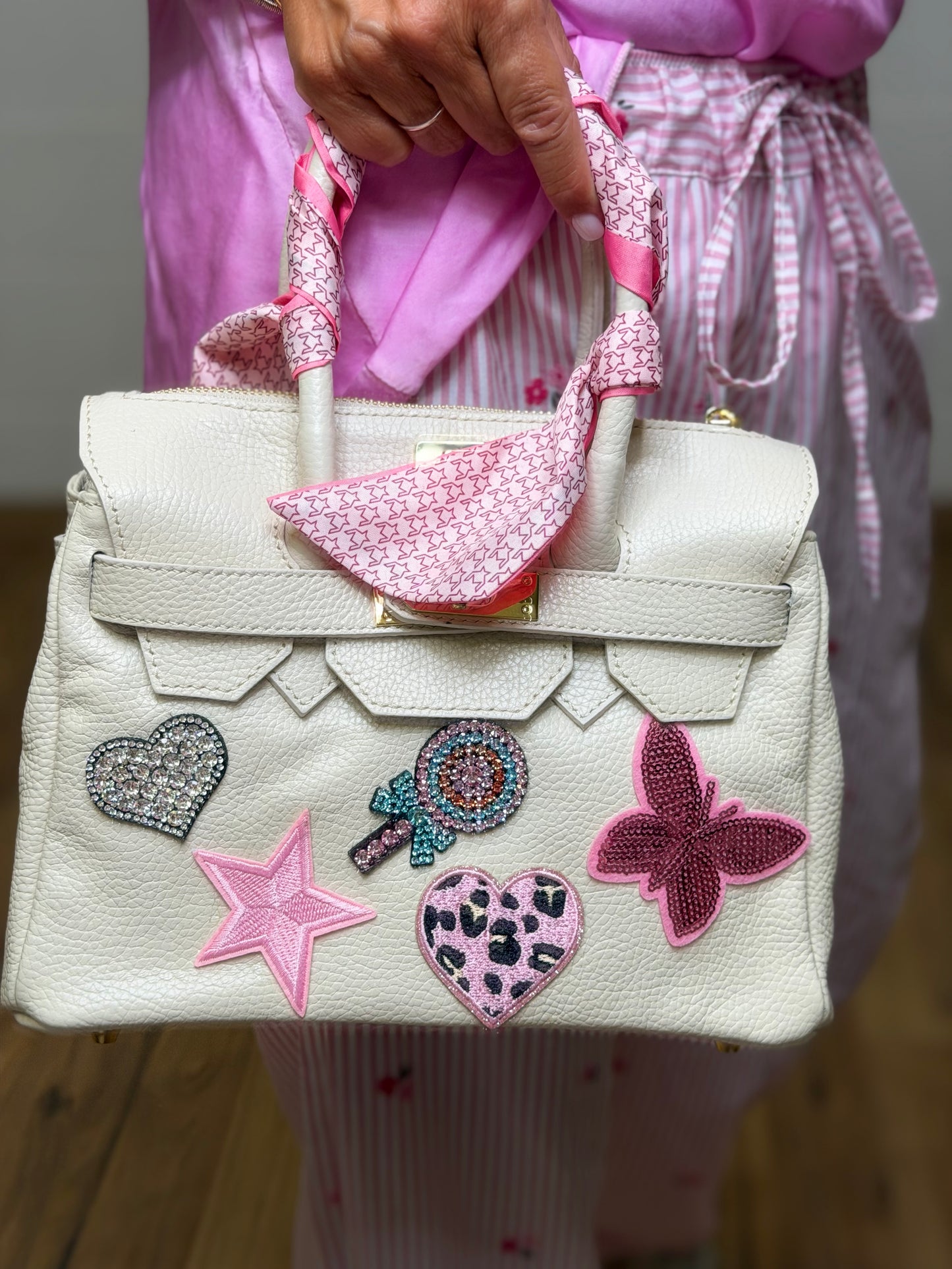 Abpink. Borsa Artigianale in Vera Pelle Fiorentina