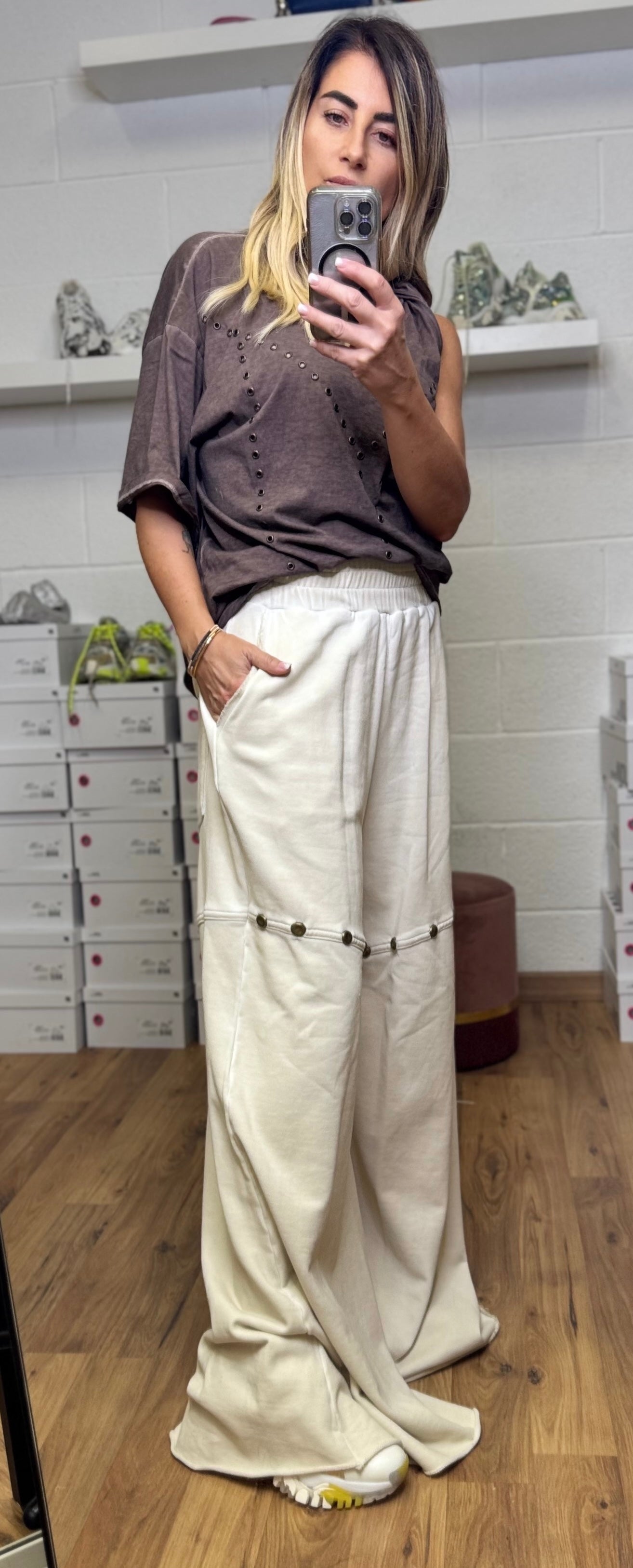 Front Street. Panta palazzo burro-50%