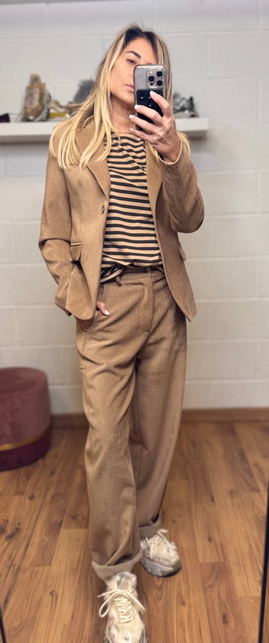 Le streghe. Blazer camel luxe-60%