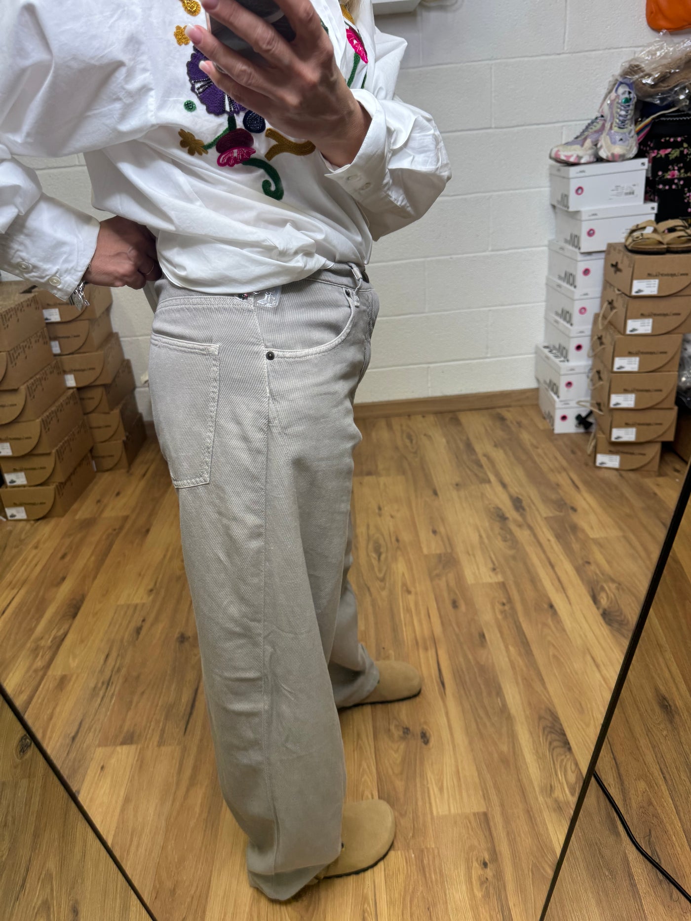 Myths. Pantalone grigio delave