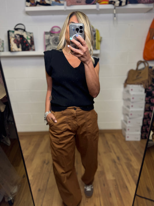 Myths. Pantaloni tabacco -60%