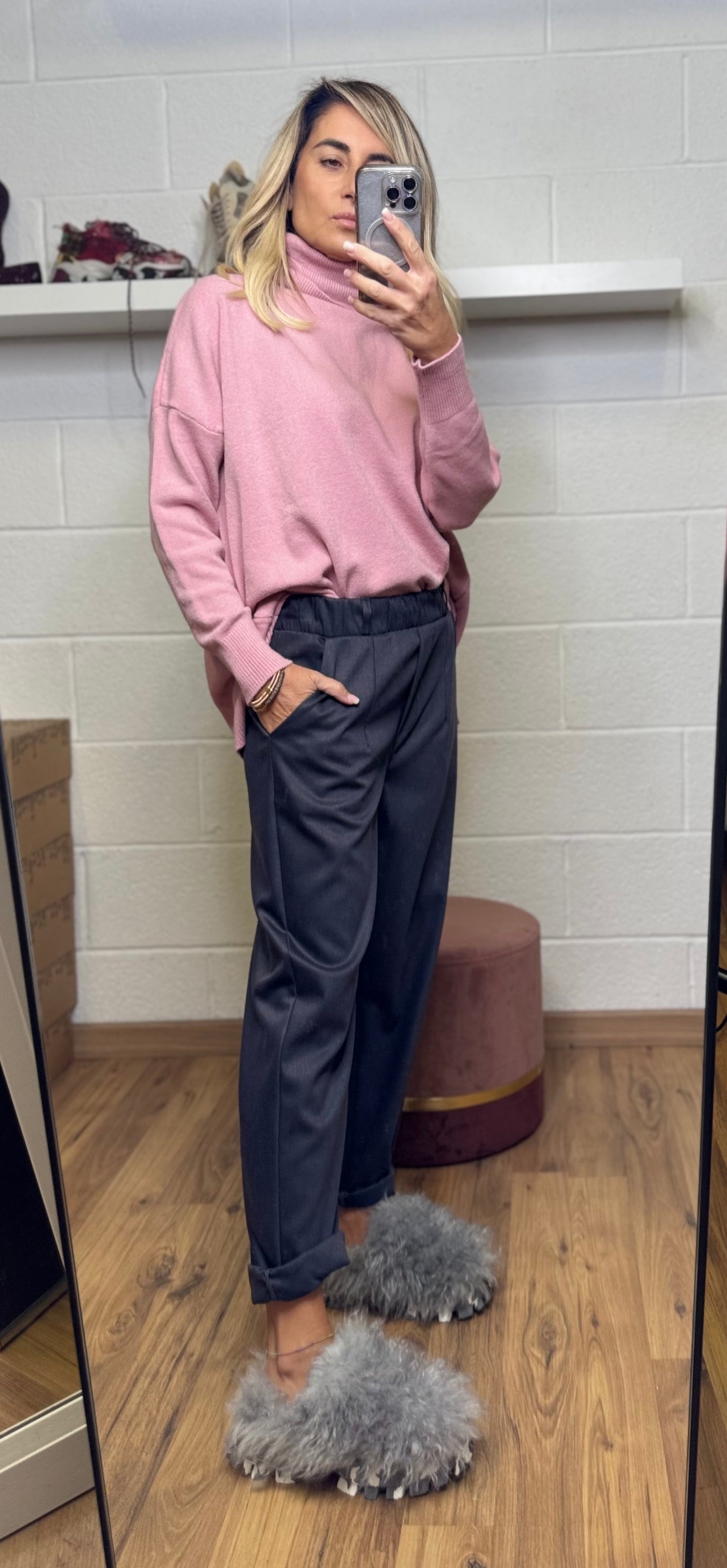 Le Streghe. Pull rosa