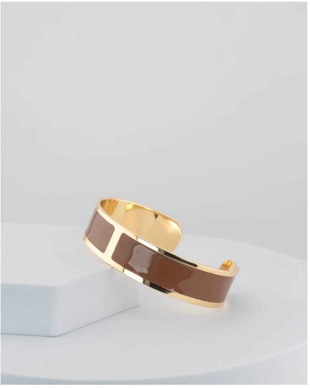 Marri Cortona. Bracciale smalto M caffelatte.