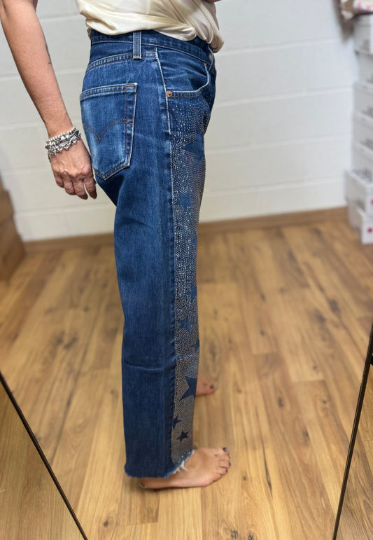 Rossano Perini. Denim con Swarovski