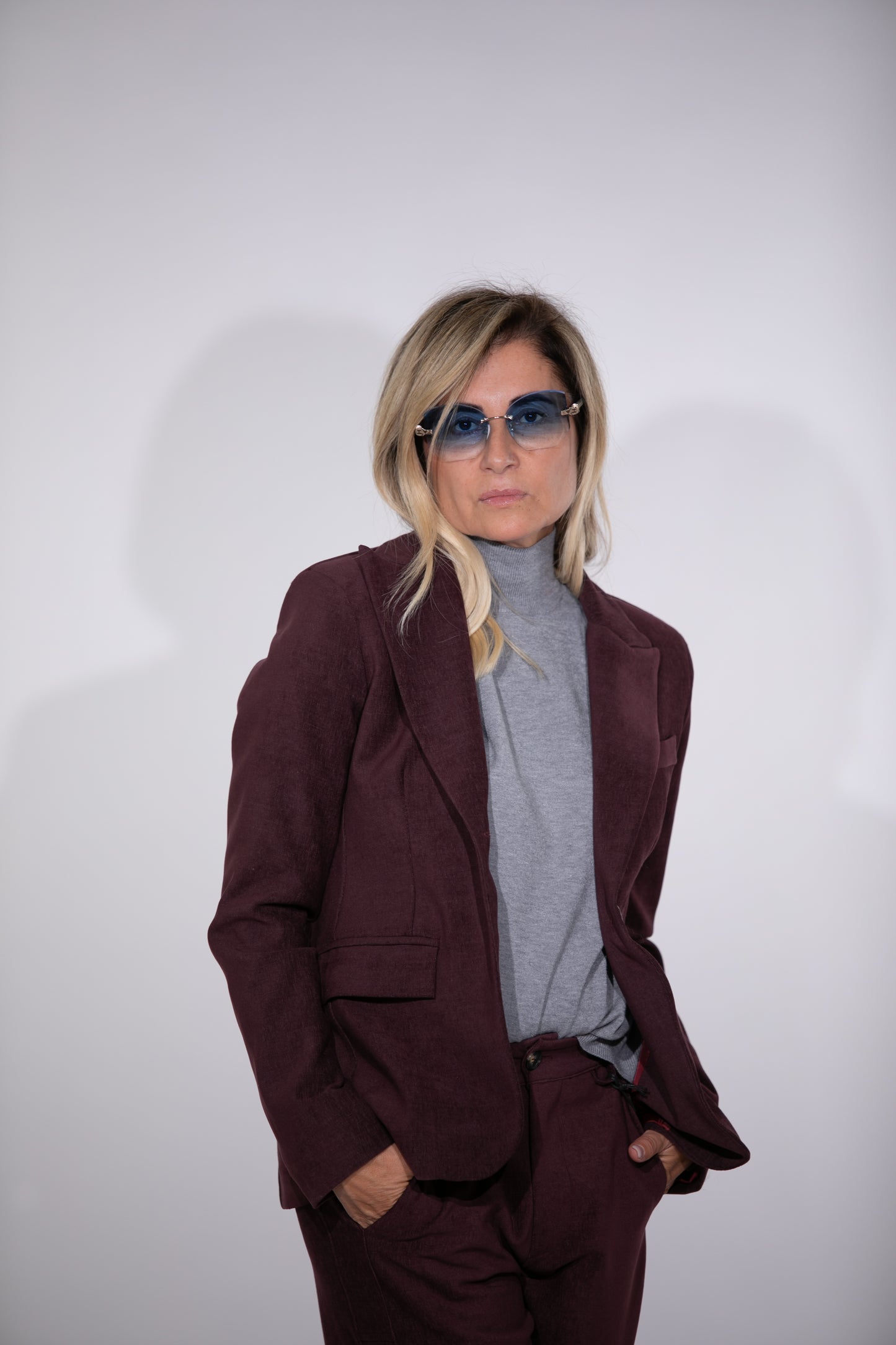 Le Streghe. Blazer burgundi