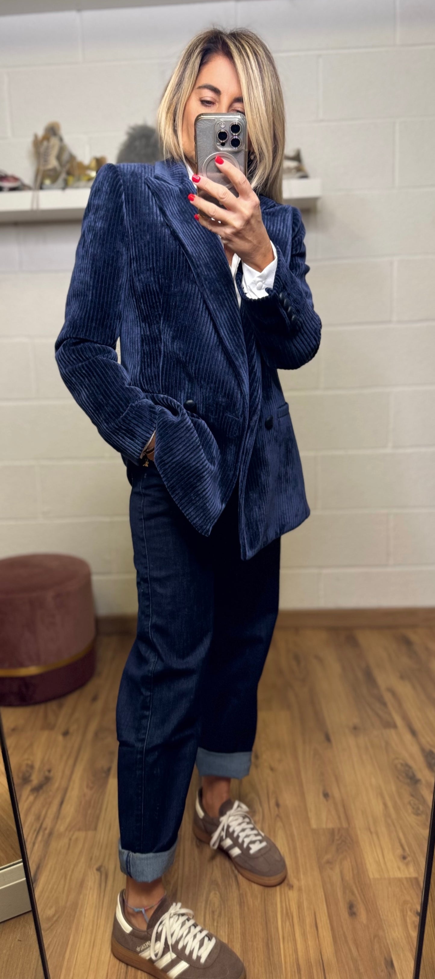 Mimi et mama. Blazer velluto