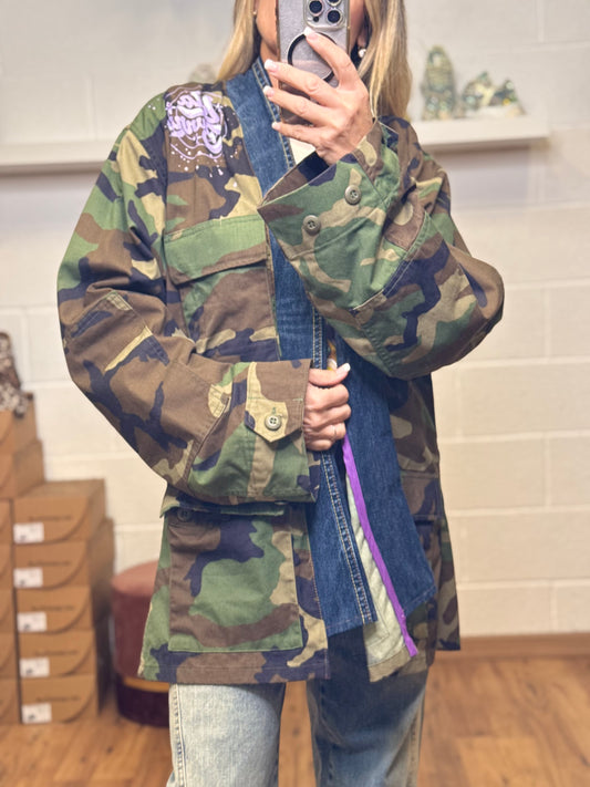 Front street. Giacca camouflage.