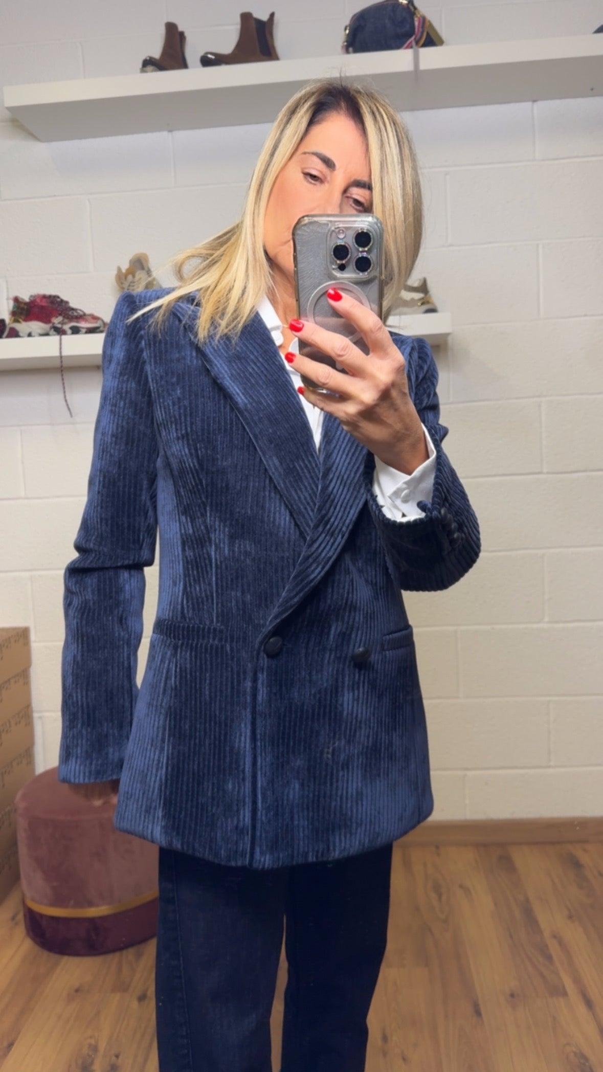 Mimi et mama. Blazer velluto-60%