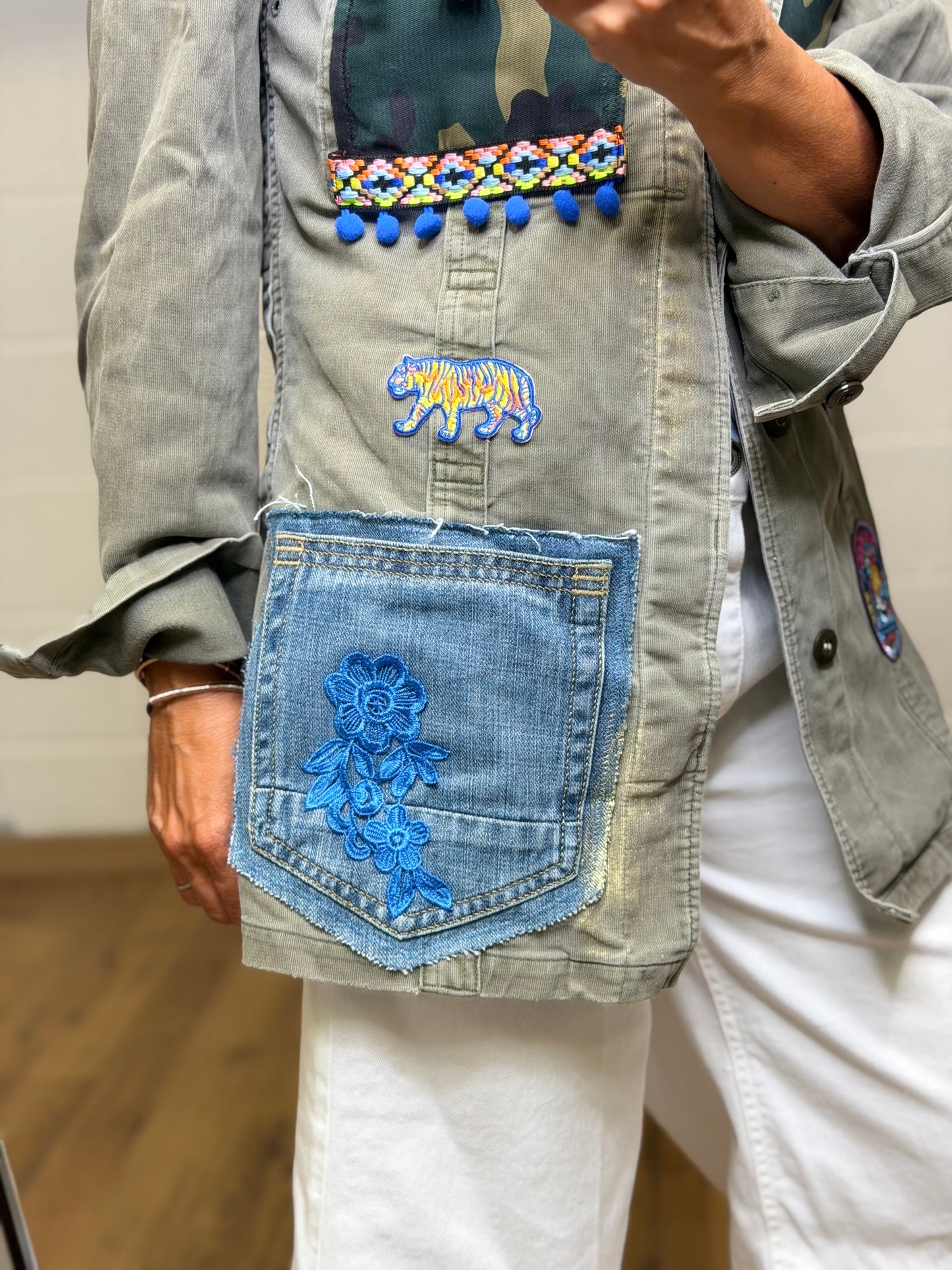ABpink. Verdina Denim Patch
