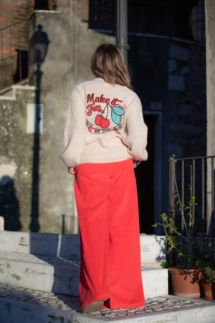 I love my pants. Pantaloni rossi.
