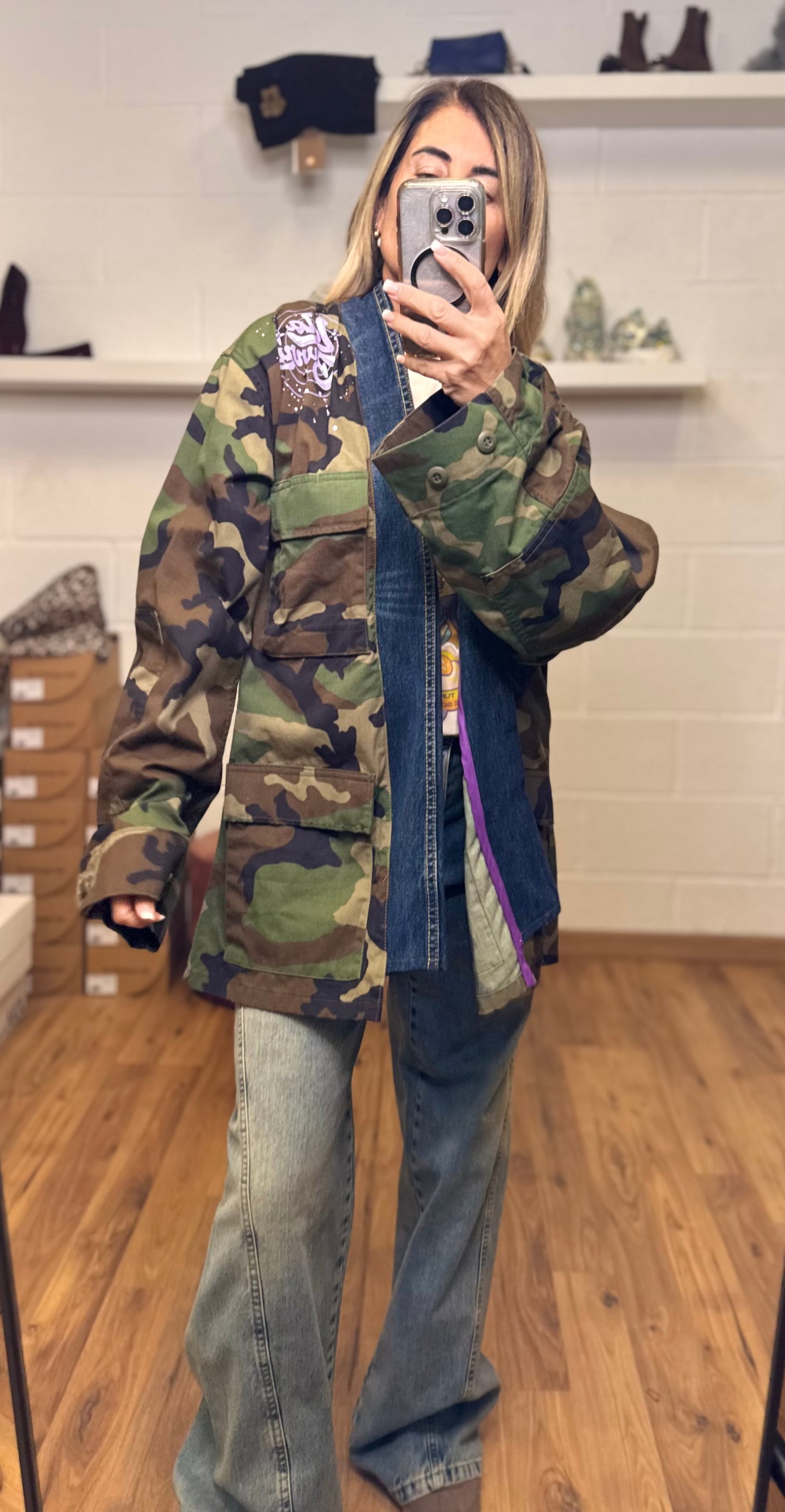 Front street. Giacca camouflage.