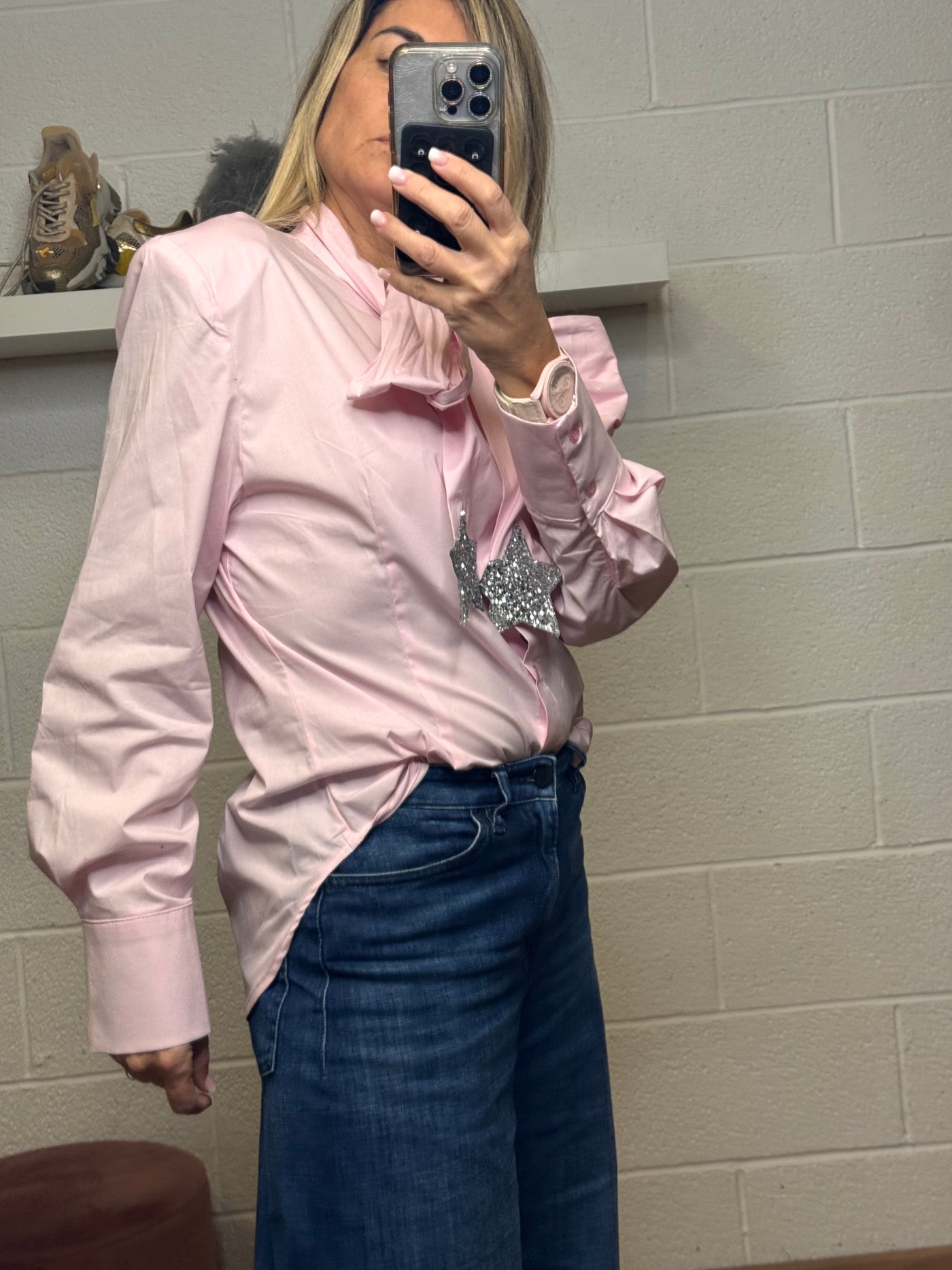 Mimi et mama . Camicia rosa -50%