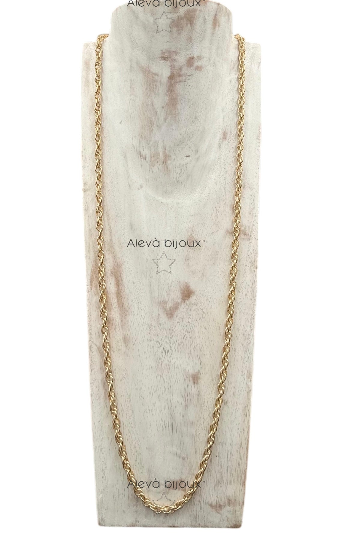 Aleva bijoux . Collana frusta oro