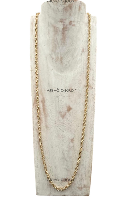 Aleva bijoux . Collana frusta oro
