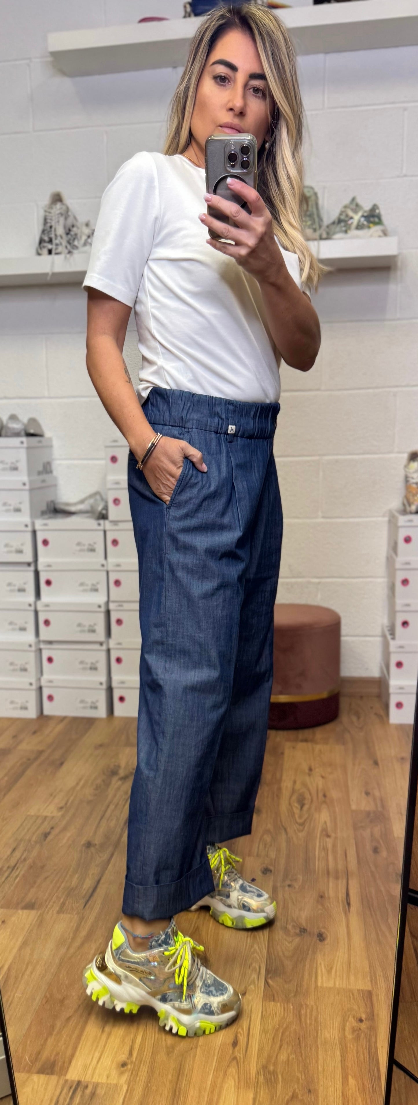 Myths. Panta chambray blue-30%