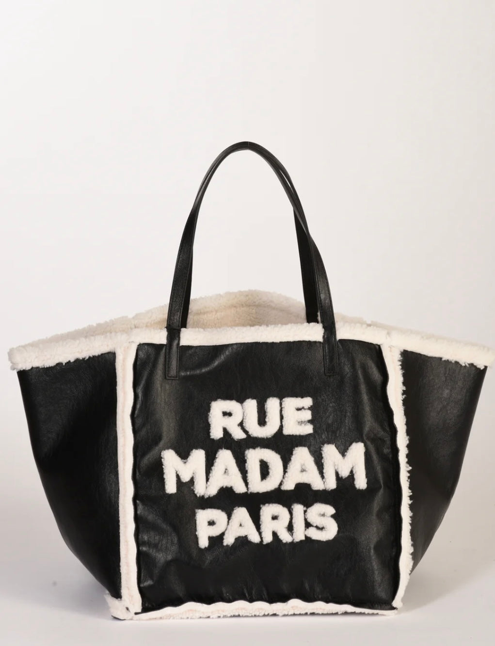 Rue Madame. Borsa Vermont nera e bianca