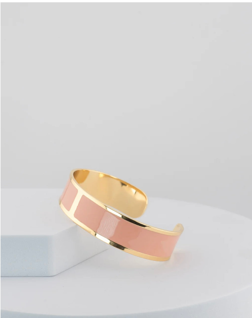 Marri Cortona. Bracciale smalto M rosa
