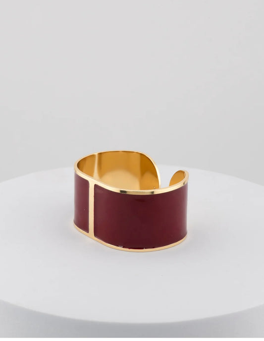 Marri Cortona. Bracciale smalto L burgundi