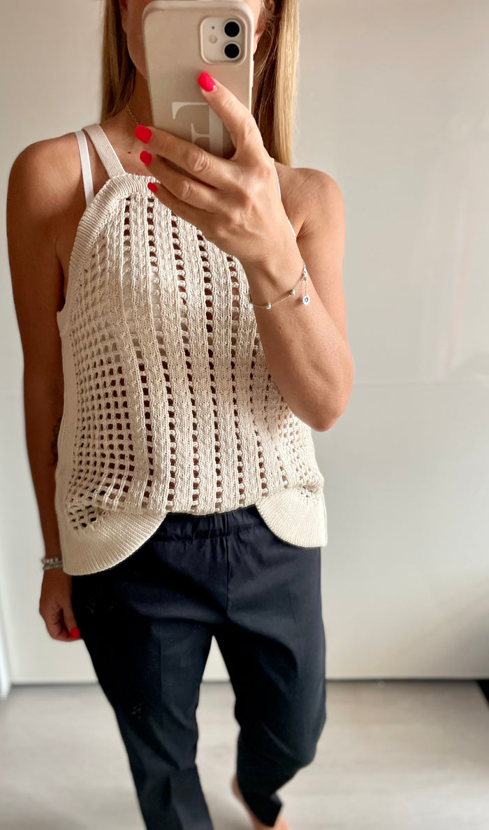 Eva Boutique 21, Semicouture. Top in cotone