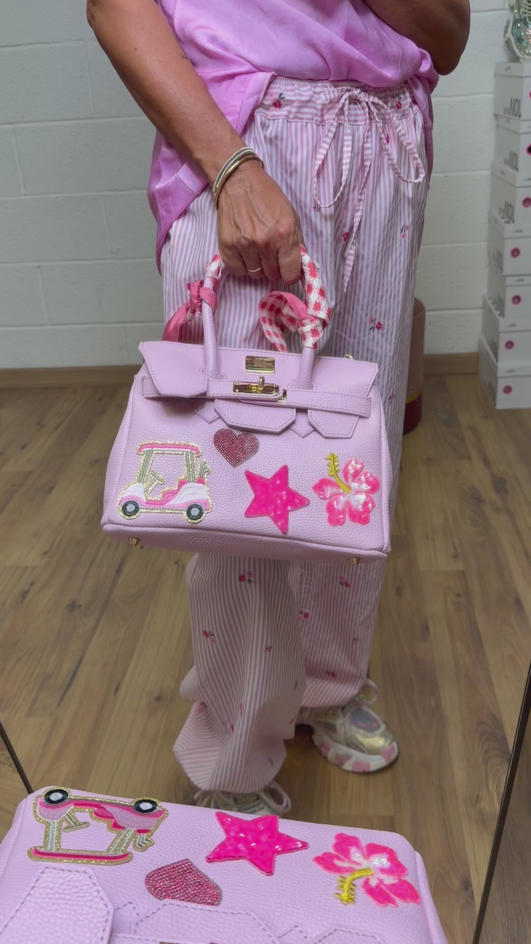 Abpink. Borsa in vera pelle fiorentina-20%