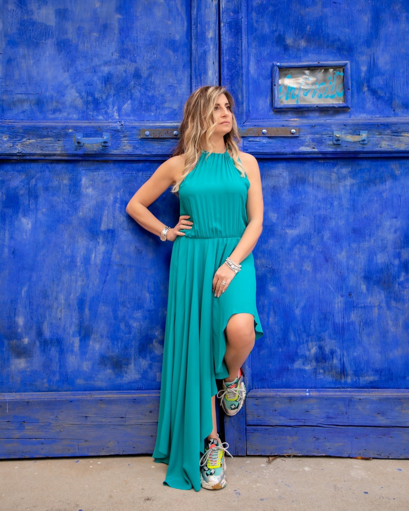 Semicouture. Abito in crepe